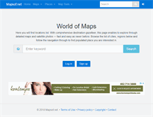 Tablet Screenshot of mapsof.net